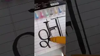 create H letter cursive Writing #handwriting