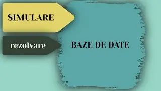 Rezolvare Simulare - Baze de Date