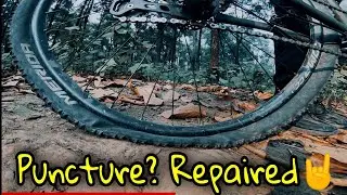 Repair Puncture during ride | Bike hack 101 | Hindi