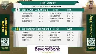East Belmont CC Men's 2nd XI v South Barwon Senior Men 2nd XI