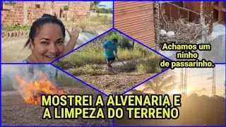#vlog Mostrei a alvenaria e a limpeza do terreno😱