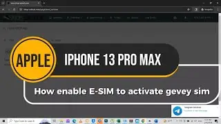 How enable E SIM to activate gevey sim