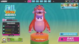 Fall Guys: PS5 Shere Khan Jungle Book Skin Gameplay