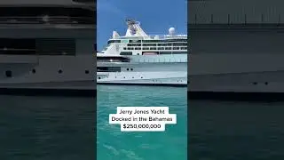 Jerry Jones $250M Yacht In Bahama's! #Yacht #Shorts