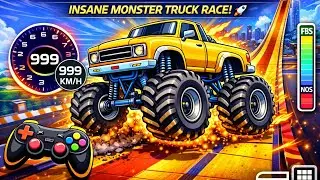 Monster Truck Mega Ramp Racing 🚛 Mega Jumps, Crazy Crashes & Epic Stunts | Android Gameplay