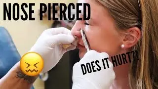 GETTING MY NOSE PIERCED! DOES IT HURT!?