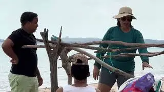 Mostrando um pouco do Rio Verde que fica na praia do carro quebrado em Barra de Santo Antônio ￼