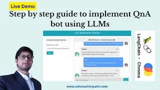 Step by Step guide to implement Question and Answer bot using #LLM, #langchain  and #chromadb #genai