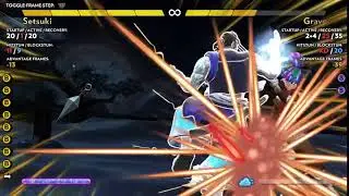 Setsuki Okizeme Reversal Bait Vs Grave gS with 4 Damage Punish
