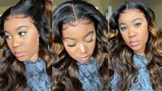 HOW TO: FLAWLESS MELT INSTALL | Highlight Body Wave Frontal Wig | Julia Hair