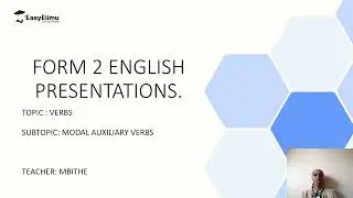 Modal auxiliary verbs  - Primary & Modal Auxiliary Verbs  - English Form 2
