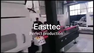 Easttec Glass Tempering Furnace running video