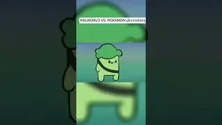 PALWORLD VS POKEMON (Animation)#palworld #palworldgame #pokemon #videogames #palworldtips #viral