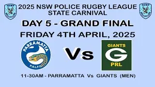 Grand FINAL MENS - 2025 NSW Police Rugby League State Carnival DAY 4 Parramatta Vs Giants