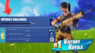 *NEW* FREE &ldquo;Birthday Cake&rdquo; BACK BLING! - Fortnite Battle Royale Gameplay