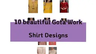 10 beautiful Gota work Shirt Designs