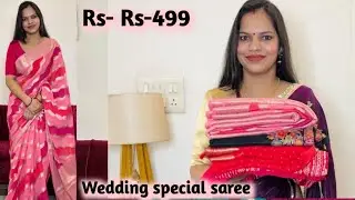 Amazon best chiffon / Banarasi georgette saree haul || 