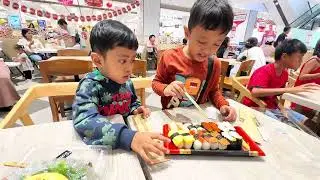 MAKAN SUSHI DI AEON MALL DELTAMAS 