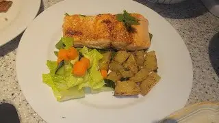 Cajun Salmon and Potatos 