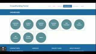 Crowd Funding Portal Project on Python, Django and MySQL