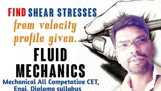 Find shear stresses from velocity profile given l Fluid properties l Fluid mechanics l Mech l Diplom