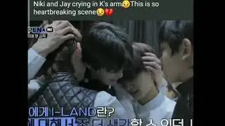 Jay and Niki crying in K's arm 😭😭😭