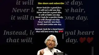 Loyal heart❤️❤️ll Lovell Dr.APJ Abdul Kalam's Quotes 🙏