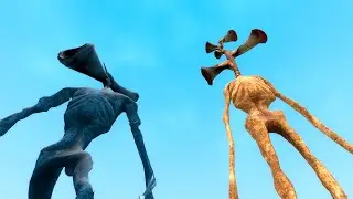 WOOD SIREN HEAD VS ICE SIREN HEAD ! Garry's Mod (TREVOR HENDERSON CREATURES)