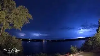 GOPRO Night Time Lapse - Thunderstorm Lake Whitney, TEXAS