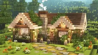 [Minecraft] 🌼✨ Aesthetic Cozy House Tutorial / Cottagecore / Mizuno's 16 Craft Resource Pack