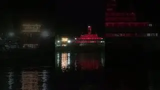 Ganga Ma & Terah Manzil Mandir at night time. #india #rishikesh #ganga #river #uttarakhand #nature