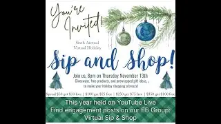 Virtual Holiday Sip and Shop!