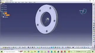 Flange Design with Extruded Boss Feature &ndash; Step-by-Step Guide CATIA V5 Tutorial