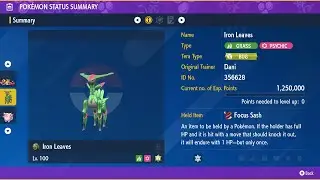 Iron Leaves (Mirror Match) - Solo - 5 Star Iron Leaves Raid - Pokemon Violet