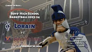 LIVE! Lorain Boys High School Basketball Senior Night vs. Berea-Midpark - 2/20/2024