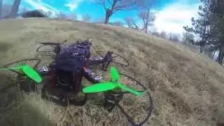first/last flight with PropGuards for 250 Class Racer on FPV250 V2 Quad