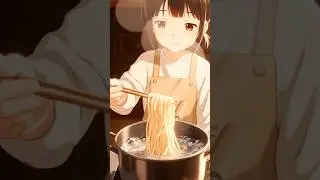 A Quiet Morning of Handmade Noodles#trending#ytshorts#asmr #motivation#cooking#noodles #trend#ghibli