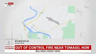 Locals told to seek shelter amid out-of-control fire near Tomago, NSW