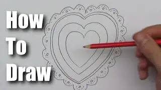 How To Draw a Valentine Heart 1