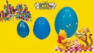 Learn and Play Sizes with Surprise Eggs Zomlings In the Town Rio 2 Winnie-the-Pooh 4K Full HD