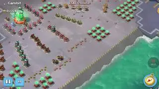 Boom Beach, solo on Gambit, all Zooka w/ Brick Battle Order