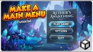 How to make MAIN MENU UI in Unity 3D - Easy and Step by Step Guide