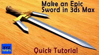 3DS Max Tutorials: How to make an 'EPIC Sword' Quick Tutorial!!!