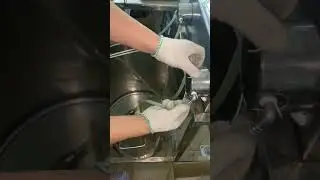 Wax melting and filling machine: Connect silicon tube and filter with pump