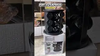 Porta temperos girat&oacute;rio #portatemperos #cozinha #tempero Link nos coment&aacute;rios