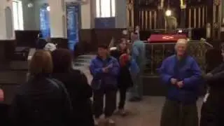 Tour Group in Choral Synagogue in Kaunas