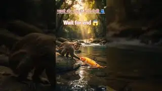 sacchi Dosti fish 🐠 & monkey 🐵 #cartoon #moralstories #facts #kahani #animal #viralshorts #fypシ