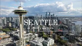 4K AERIAL FOOTAGE - SEATTLE CITY DRONE TOUR! - DJI Mavic 2 Pro