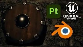 Wood Shield Model & Texture Tutorial | Blender & Substance Painter