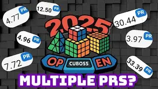 Multiple PRs at the Cuboss Open 2025: Competition blog